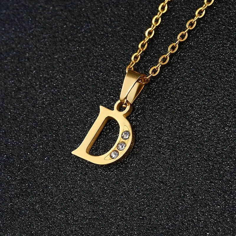 Stainless Steel Letter Necklace