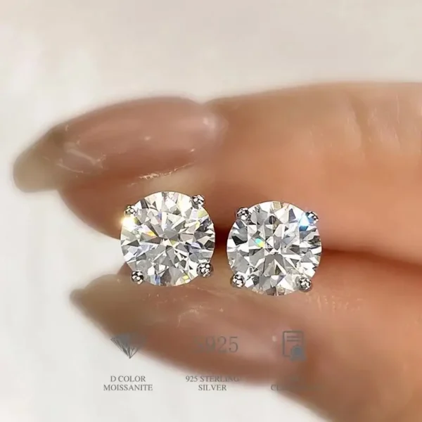 moissanite earrings