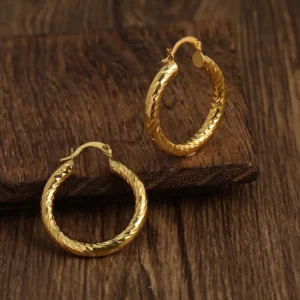 Copper Hoop Earrings